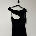 STAUD Prismatic Asymmetric Cutout Ribbed-knit Maxi Dress Black Size 10 Photo 5