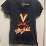 47 WOMENS BLUE VIRGINIA CAVALIERS FINELINE ' FRANKIE TEE SMALL Photo 0