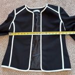 Kasper  Black White Trim Blazer ClassicWardrobe QuietLuxury OfficeCore Workwear 8 Photo 0