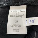 Articles of Society High Rise Ankle Skinny Jeans Black Women's 27 (28X25.5) Photo 7