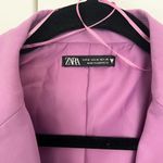 ZARA Lilac Purple  “Favorite Woman” Cut Out Blazer Dress Size M Photo 1