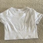 Aerie  White Crop Top Classic Design Photo 4
