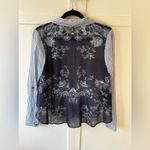 Free People Women’s Striped Long Sleeve Button Down Shirt Size S.P. Small Petite Photo 9