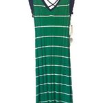 Anthropologie Daily Practice Sweater Tank Midi Striped green Purple White M Photo 4