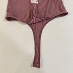 2 Saints Mauve Knot Front Bodysuit Women’s Medium Sleeveless Stretchy V Photo 5