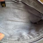 Vintage Grey Soft Eel‎ Skin Leather 1980s Crossbody Shoulder Bag Chic Classy Gray Photo 9