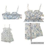 Altar'd State Altar’d State Jodee Floral Mini Dress Coastal Ruffle Feminine Size Medium NEW Photo 10