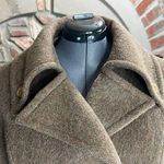coat double breasted wool brown oversized collar union made Size L Photo 14