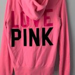 PINK - Victoria's Secret VS Pink Bright Pink Full Zip Sweater Photo 1