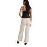 Madewell  Emmett Wide Leg High Waist Corduroy Pants Size 33 Antique Cream NEW Photo 5