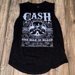 Johnny Cash tank top sleeveless medium soft Black Shirt Photo 0