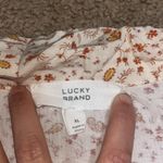 Lucky Brand Printed Short Sleeve Shirt Dress Cream Floral XL Photo 12