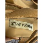 Steve Madden  SIZE 9.5 WOMEN"S  ILUVIT TAN FAUX LEATHER CORK WEDGE SANDALS Photo 3