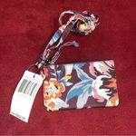Vera Bradley  lanyard ID card holder coin pouch - brick red floral NWT Photo 0