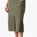 Athleta New 4 Brooklyn Heights Cargo Skirt Moss Size 4 Photo 0