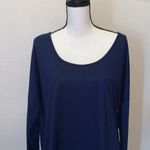 Amazon Inextenso Navy blue open back tie long sleeve top Photo 1
