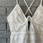 For Love & Lemons  Mimi Mini Dress White Ruffle Size Medium Photo 7