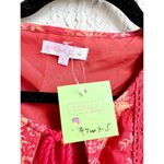 Krewe Du Q Ruffle Boho Floral Print “Kingston” Tiered Mini Dress Red Women's XS Photo 6