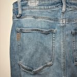 Paige  High Rise Canyon jeans in Laurel 31 Flare Blue Stretchy Photo 7