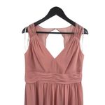 Jenny Packham Cap Sleeve Cutout Illusion Back Dress Desert Rose 16 New Photo 2