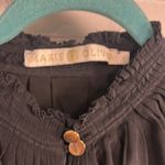 Marie Oliver silk mock neck stunning midi dress old money buttons Small gothic Photo 4