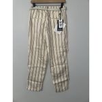 Mason's Striped Drawstring Striped‎ Linen Blend Easy Pants NWT Size 40 (US S) Photo 4