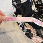 PINK Romantic Floral Lace‎ Bralette Black Pink Lined Padded Bra Top Womens XS Photo 7