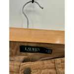 Ralph Lauren Lauren Khaki Corduroy Straight Leg Pants Cotton Stretch Women 10 Photo 6