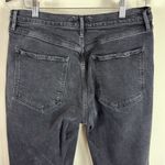 AGOLDE  Hogh Rise Riley Crop in Washed Black Button Fly Size 32‎ Photo 8