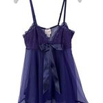 Ballerina Princess Girly Mesh and Lace Blue Babydoll Vintage Sz L Sexy Coquette Size L Photo 0