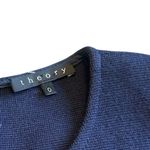 Theory Sleeveless Navy Wool Blend Fit N Flare Dress Skater Mini Size 0 Women's Photo 10