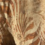 Ice Y2K Sheer Lightweight Flowy Sleeve Top Tan Photo 8