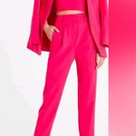 EXPRESS Pink Flamingo Pleated Dress Pants Size 4R Photo 0