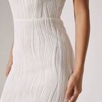 RIHOAS the water ripple textured white backless midi dress 22 Size XL Photo 1
