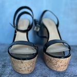 Schutz Wedges black patent leather espadrilles sandals size 11 but runs small Photo 10