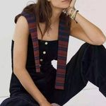 Anthropologie Joanie corduroy jumpsuit pants size 14 Large New NWT dark blue HTF Photo 0