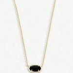 Kendra Scott black and gold elisa necklace Photo 0