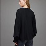 All Saints Stella Top, black, oversized, size 4US Photo 3