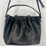Talbots  Black Leather Quilted Bucket Bag Photo 3