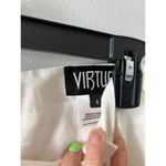 Virtue Women's Pencil Skirt Size 6 White Linen Silk Office Business Secretary Photo 3