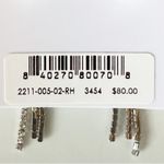 Gorjana  Silver Rhodium Kingston Tiered
Crystal Dangle Earrings Formal Elegant Photo 4