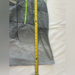 Nike  Pro Dry Fit 1/2 zip running pullover gray and neon green women’s large Photo 4