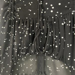 Cotton Candy LA  Peasant Cinched Dress Size‎ S Small Fairy Polka Dot Ruched Mini Photo 4