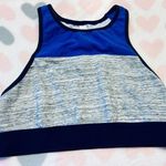 PINK - Victoria's Secret Victoria Secret PINK Blue Palm Tree Crop Sports Bralette Bra Small‎ Photo 0