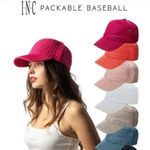 INC  Pink crochet hat Photo 0