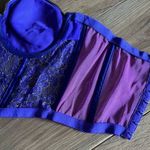 Victoria's Secret VS Vintage Gold Label Bustier Lace Purple mesh Photo 7