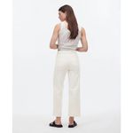 Madewell The Emmett Wide-Leg Crop Jean Women's 25P Petite Off White Welt Pocket Photo 1