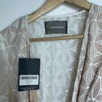 Reformation  Lucas Eyelet Mini Dress Womens New Small Ivory Photo 5