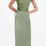 ALLSAINTS Hayes Maxi Dress in Oil Green M Photo 0