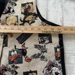 Looney Tunes VTG 1994 Tweety Daffy Duck Tapestry Vest Retro Cartoon Sz O/S Photo 4